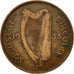 IRELAND REPUBLIC, 1/2 Penny, 1933, TTB, Bronze, KM:2