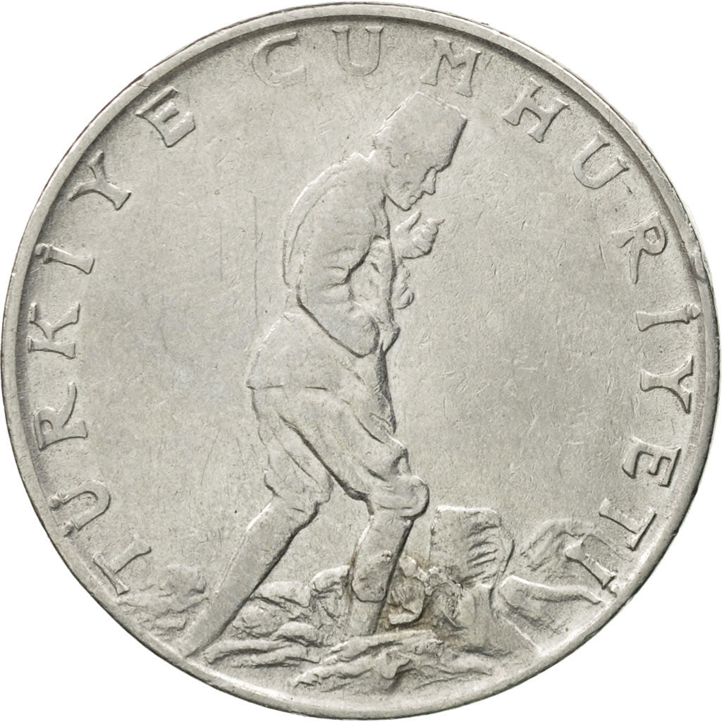Turkey, 2-1/2 Lira, 1967, VF(20-25), Stainless Steel, KM:893.1