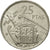 Spain, Caudillo and regent, 25 Pesetas, 1975, AU(50-53), Copper-nickel, KM:787