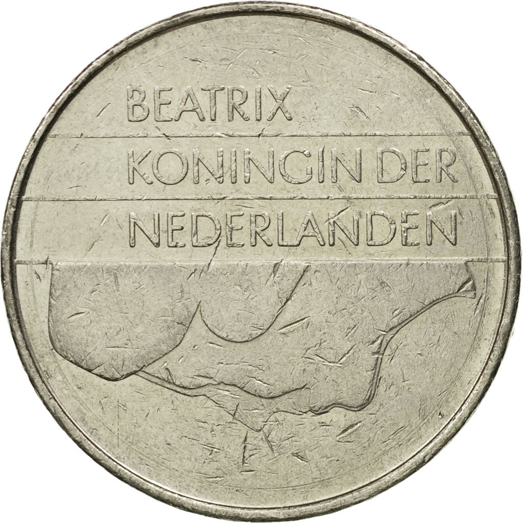 Netherlands, Beatrix, 2-1/2 Gulden, 1985, EF(40-45), Nickel, KM:206
