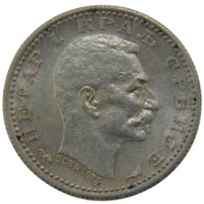 SERBIA, 50 Para, 1915, KM #24.1, AU(55-58), Silver, 18, 2.50