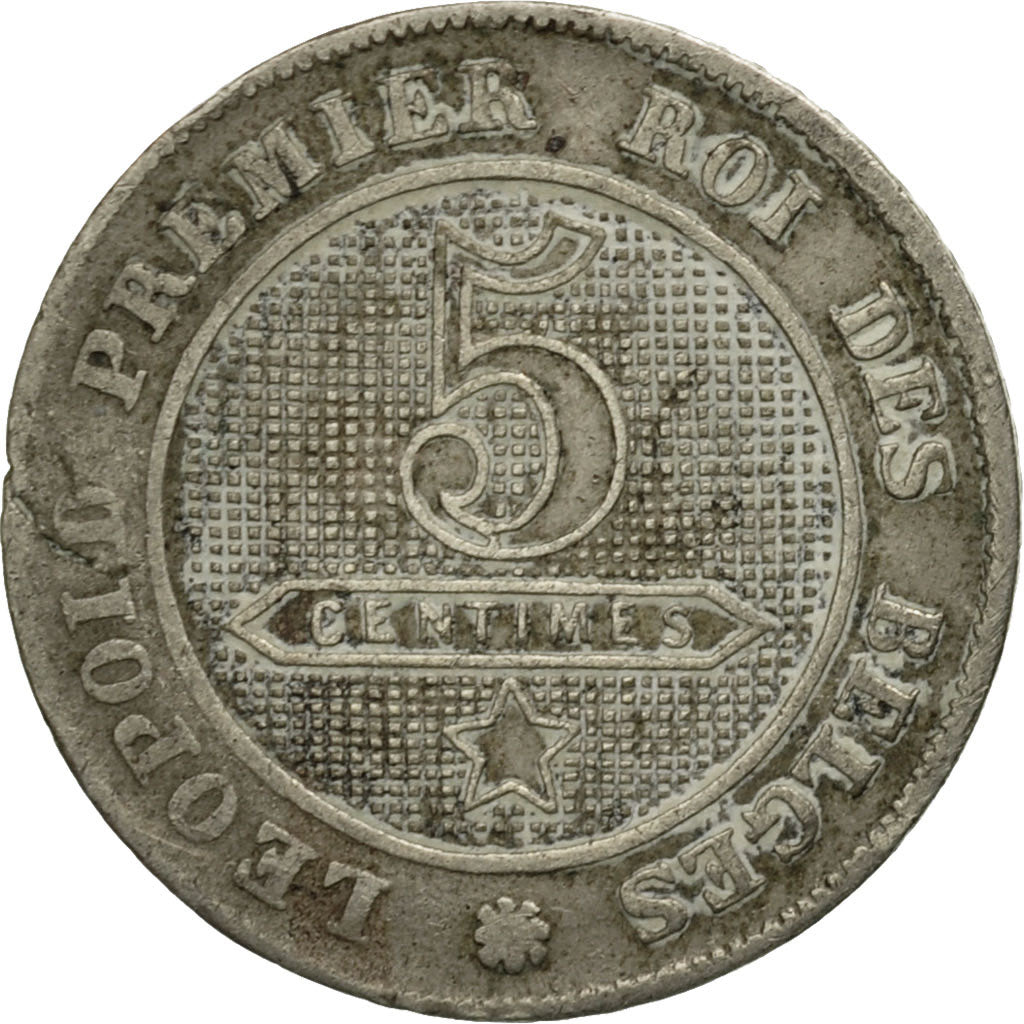 Belgien, Leopold I, 5 Centimes, 1861, S, Copper-nickel, KM:21