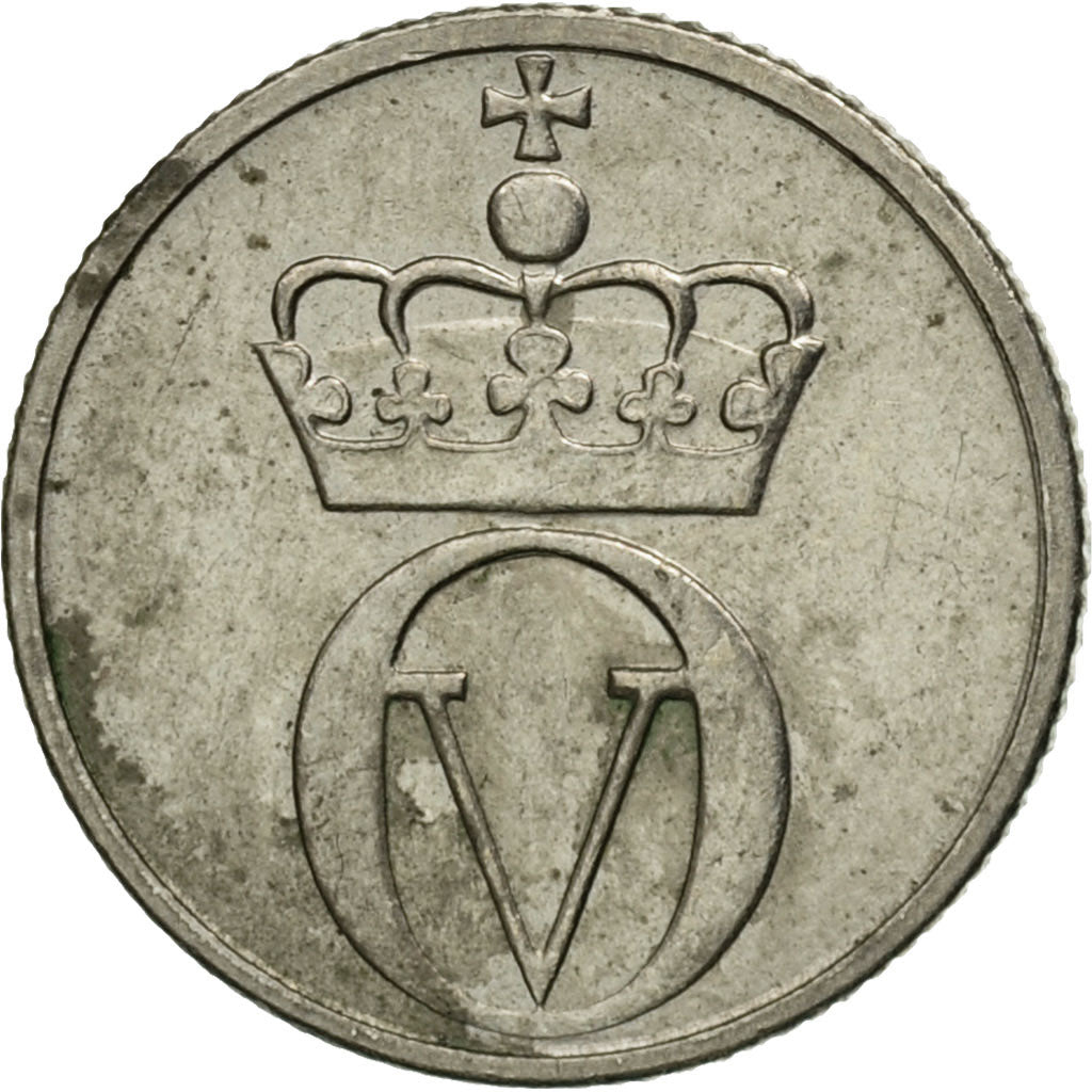 Norway, Olav V, 10 Öre, 1972, EF(40-45), Copper-nickel, KM:411