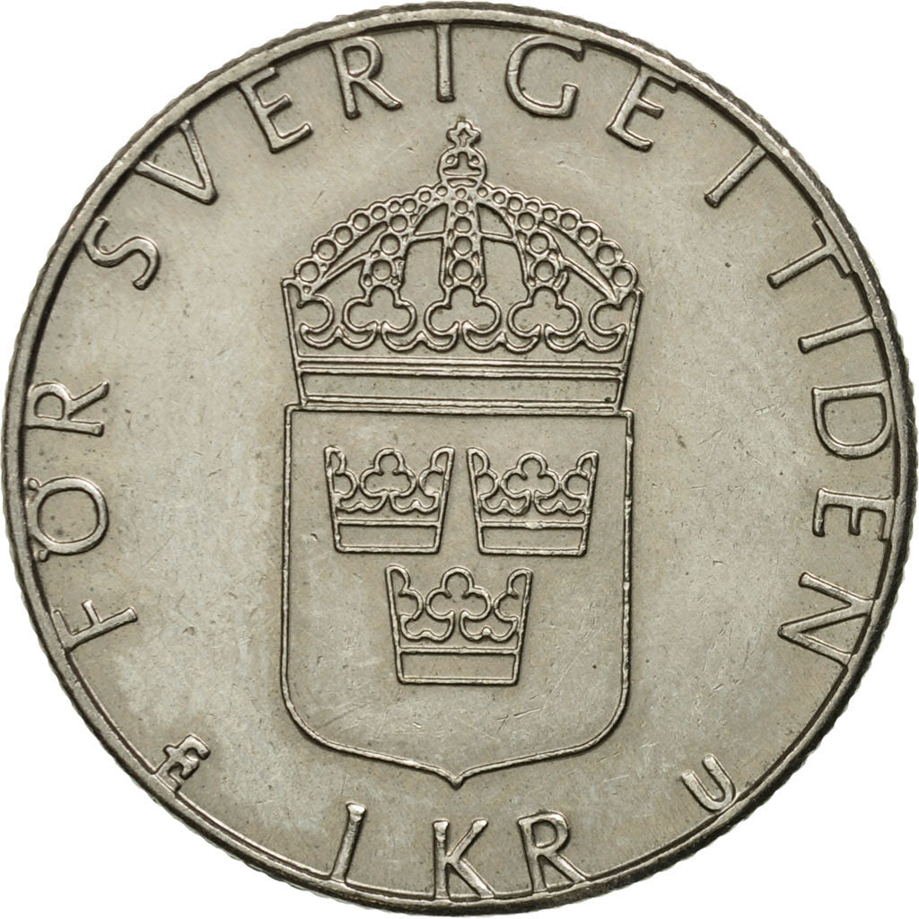 Sweden, Carl XVI Gustaf, Krona, 1976, AU(50-53), Copper-Nickel Clad Copper