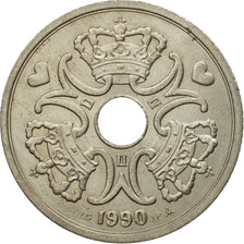 Denmark, Margrethe II, 5 Kroner, 1990, Copenhagen, AU(50-53), Copper-nickel
