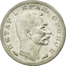Moneta, Serbia, Peter I, 50 Para, 1915, SPL, Argento, KM:24.1