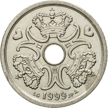 Danimarca, Margrethe II, Krone, 1999, Copenhagen, SPL-, Rame-nichel, KM:873.1