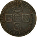 Spanish Netherlands, NAMUR, Philip V of Spain, Liard, 1709, VF(20-25), Copper