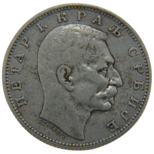 SERBIA, Dinar, 1904, KM #25.1, EF(40-45), Silver, 22.5, 5.00