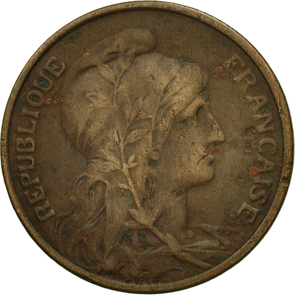 France, Dupuis, 5 Centimes, 1920, Paris, VF(30-35), Bronze, KM:842, Gadoury:165