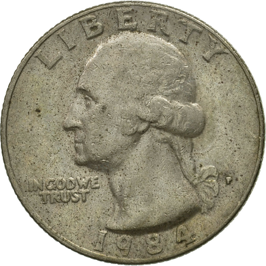 United States, Washington Quarter, Quarter, 1984, U.S. Mint, Philadelphia