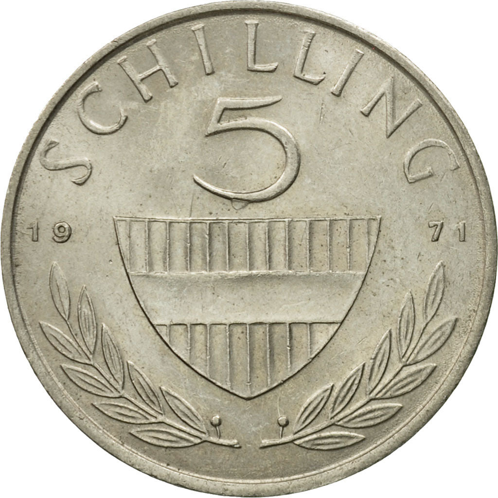 Austria, 5 Schilling, 1971, AU(50-53), Copper-nickel, KM:2889a