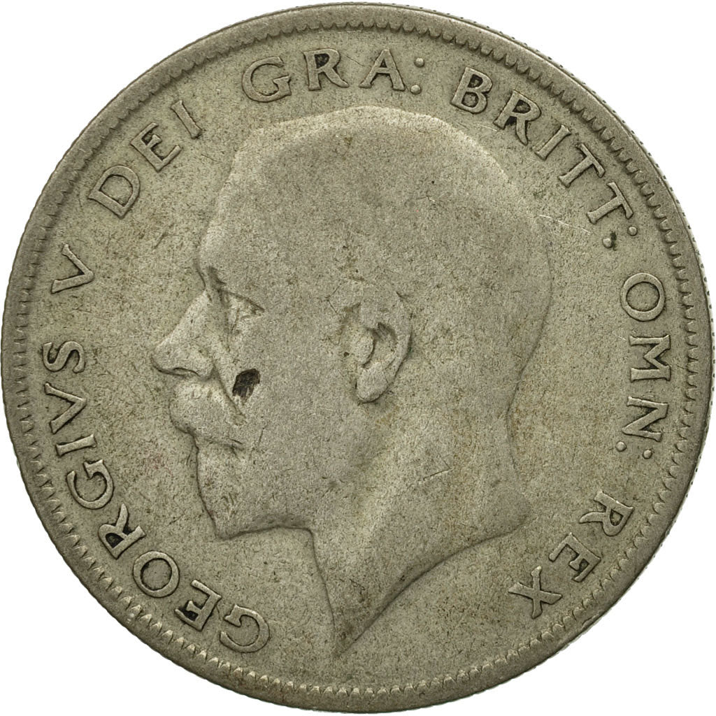 Great Britain, George V, 1/2 Crown, 1929, EF(40-45), Silver, KM:835