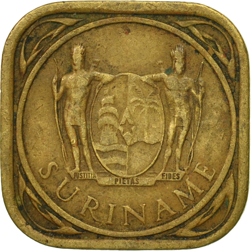 Surinam, 5 Cents, 1962, VF(30-35), Nickel-brass, KM:12.1