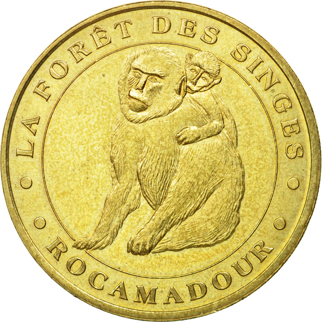 France, Token, Touristic token, Rocamadour - La forêt des singes n°2, 2005