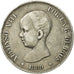 Spain, Alfonso XIII, 5 Pesetas, 1889, Madrid, EF(40-45), Silver, KM:689