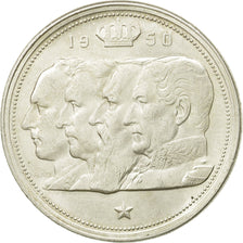 Belgium, 100 Francs, 100 Frank, 1950, EF(40-45), Silver, KM:138.1