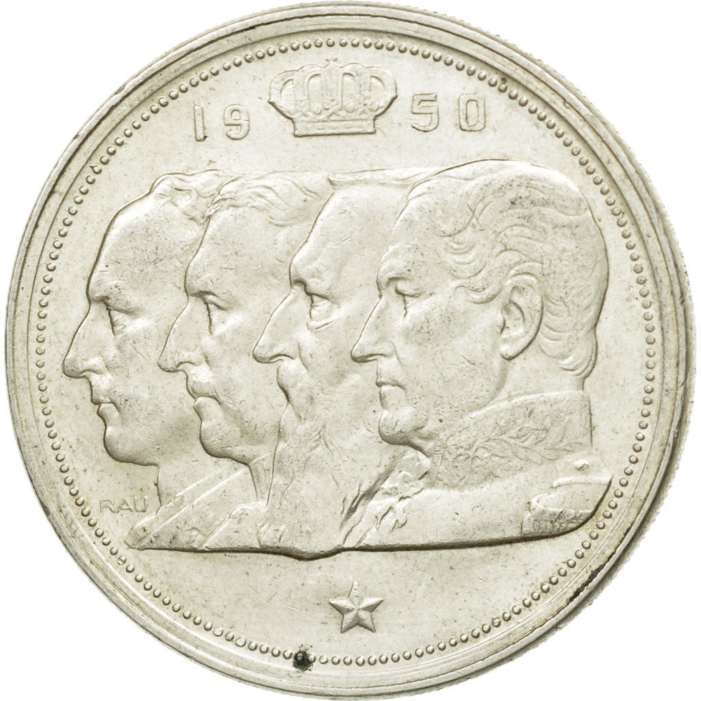 Belgium, 100 Francs, 100 Frank, 1950, VF(30-35), Silver, KM:138.1