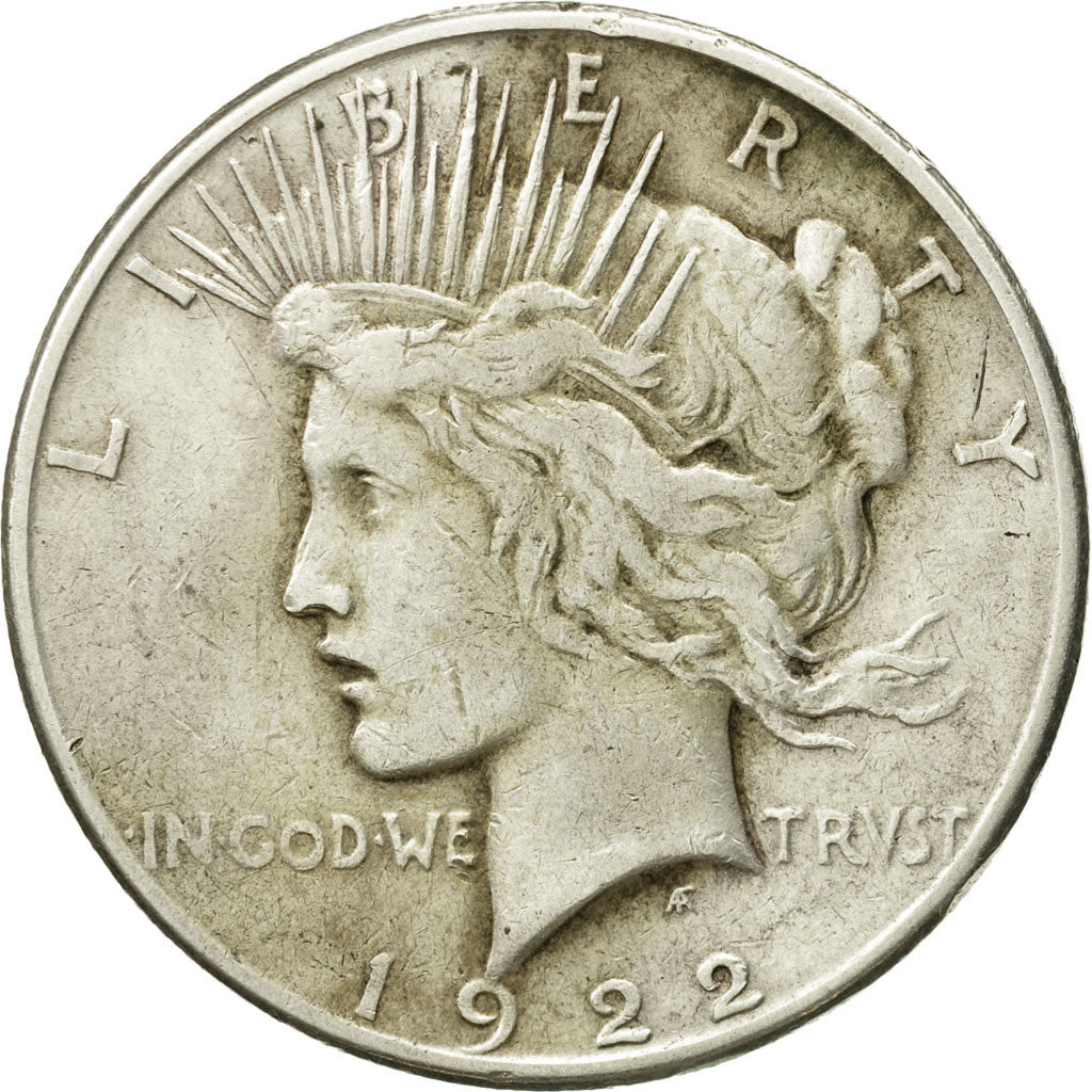United States, Peace Dollar, Dollar, 1922, U.S. Mint, San Francisco, VF(30-35)