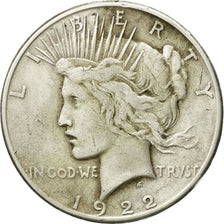 United States, Peace Dollar, Dollar, 1922, U.S. Mint, San Francisco, VF(30-35)