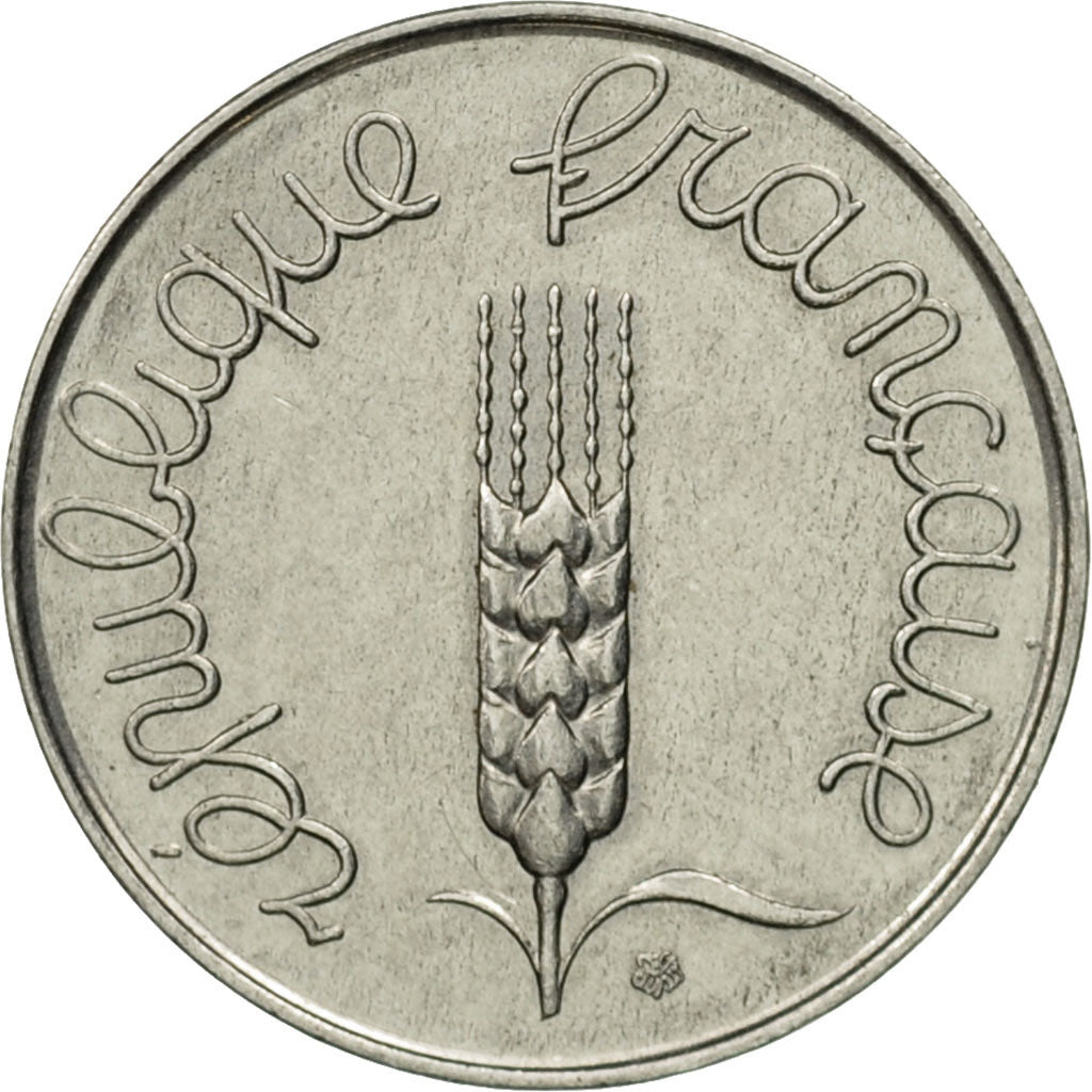 France, Épi, 5 Centimes, 1964, Paris, VF(30-35), Stainless Steel, KM:927