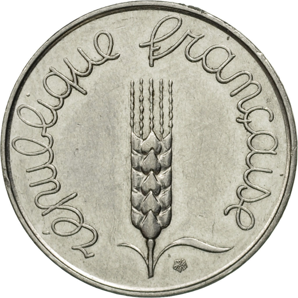 France, Épi, 5 Centimes, 1963, Paris, VF(30-35), Stainless Steel, KM:927