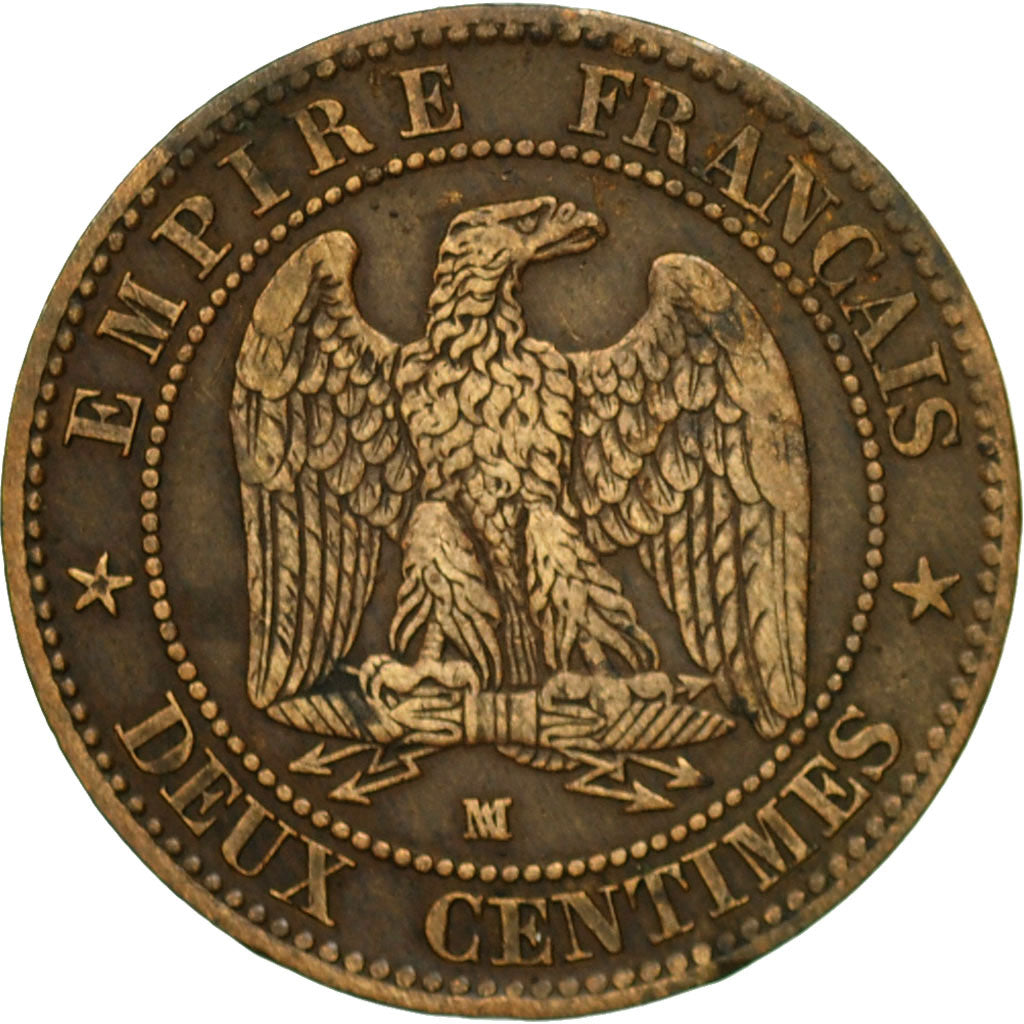 Coin, France, Napoleon III, Napoléon III, 2 Centimes, 1857, Marseille