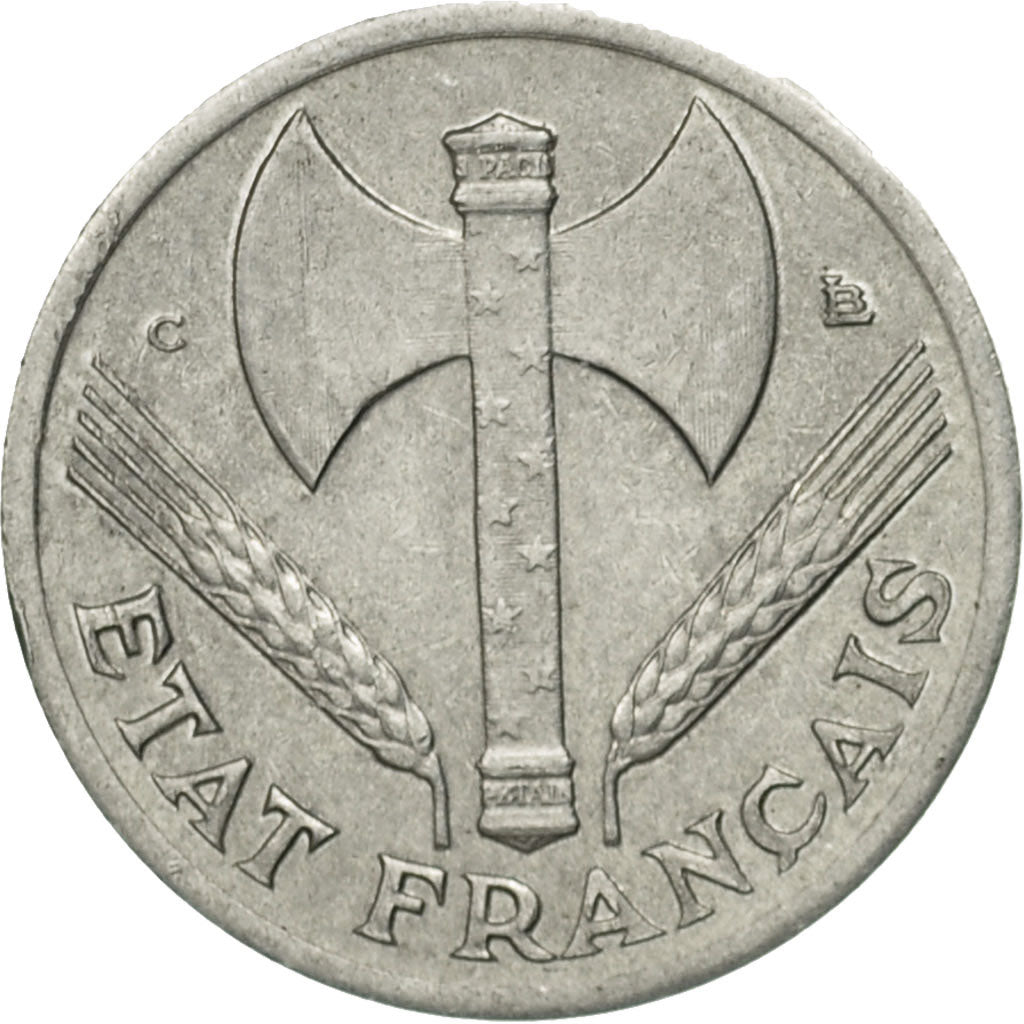France, Bazor, 50 Centimes, 1944, Castelsarrasin, EF(40-45), Aluminum, KM:914.3