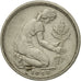 GERMANY - FEDERAL REPUBLIC, 50 Pfennig, 1950, Stuttgart, VF(30-35)