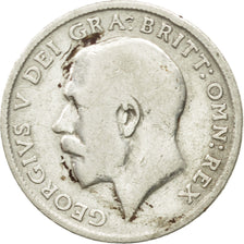 Great Britain, George V, 6 Pence, 1918, F(12-15), Silver, KM:815