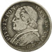 STATI ITALIANI, PAPAL STATES, Pius IX, Lira, 1866, Rome, MB+, Argento, KM:1377.2