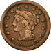 États-Unis, Braided Hair Cent, Cent, 1854, U.S. Mint, Philadelphie, B+, Cuivre