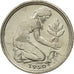 GERMANY - FEDERAL REPUBLIC, 50 Pfennig, 1950, Karlsruhe, AU(50-53)