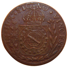 Brazil, 40 Reis, 1828, Cuiaba, KM #364.1, AU(50-53), Copper, 6.00