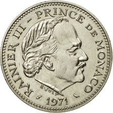 Monaco, Rainier III, 5 Francs, 1971, AU(50-53), Copper-nickel, KM:150