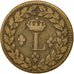 Moneta, Francja, Louis XVIII, Decime, 1815, Strasbourg, VF(30-35), Bronze