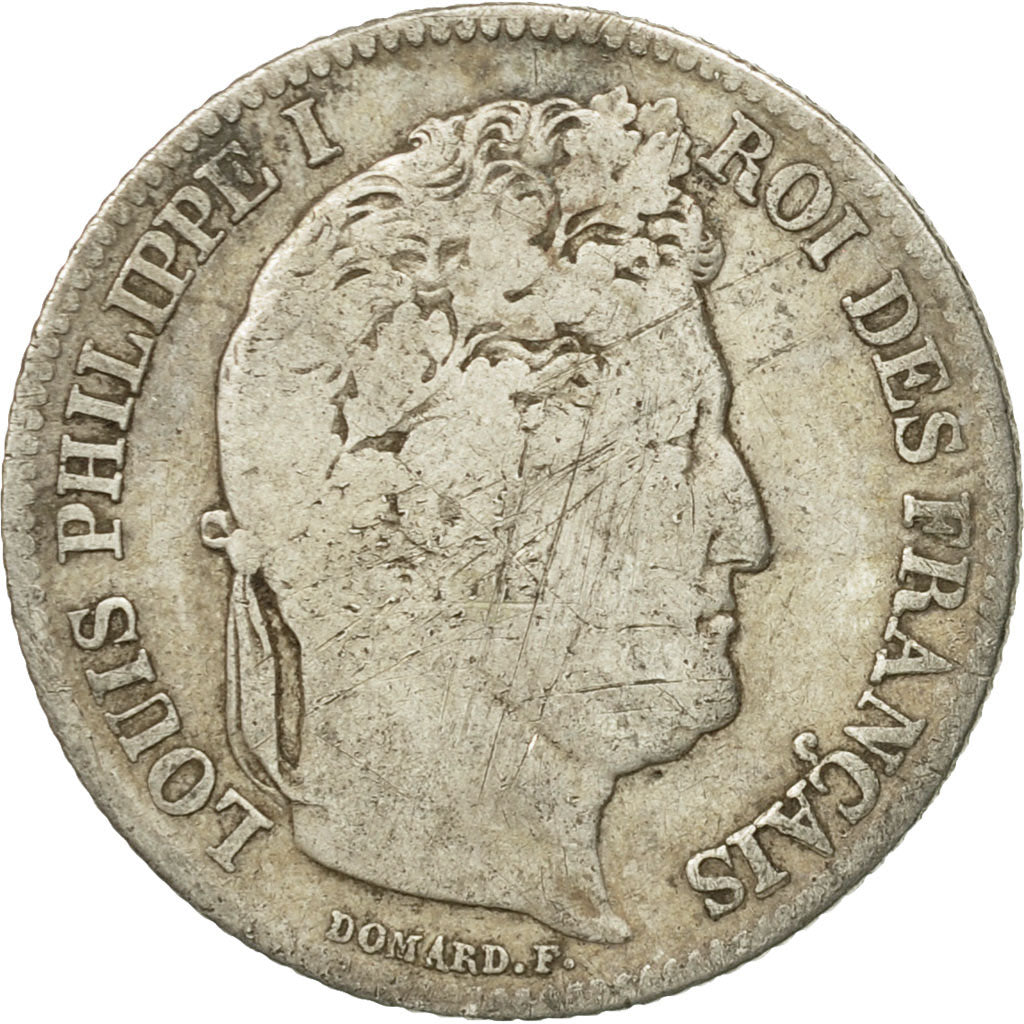 France, Louis-Philippe, Franc, 1834, Lille, B+, Argent, KM:748.13, Gadoury:453