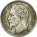 France, Napoleon III, Napoléon III, Franc, 1866, Paris, EF(40-45), Silver