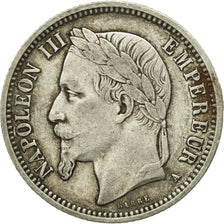 Coin, France, Napoleon III, Napoléon III, Franc, 1868, Paris, VF(30-35)