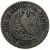 CHILE, 50 Centavos, 1872, KM #139, AU(50-53), Silver, 30, 12.00