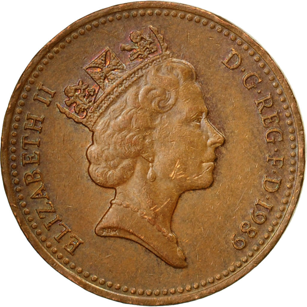 Great Britain, Elizabeth II, Penny, 1980, EF(40-45), Bronze, KM:935