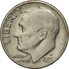 United States, Roosevelt Dime, Dime, 1973, U.S. Mint, Denver, AU(50-53)