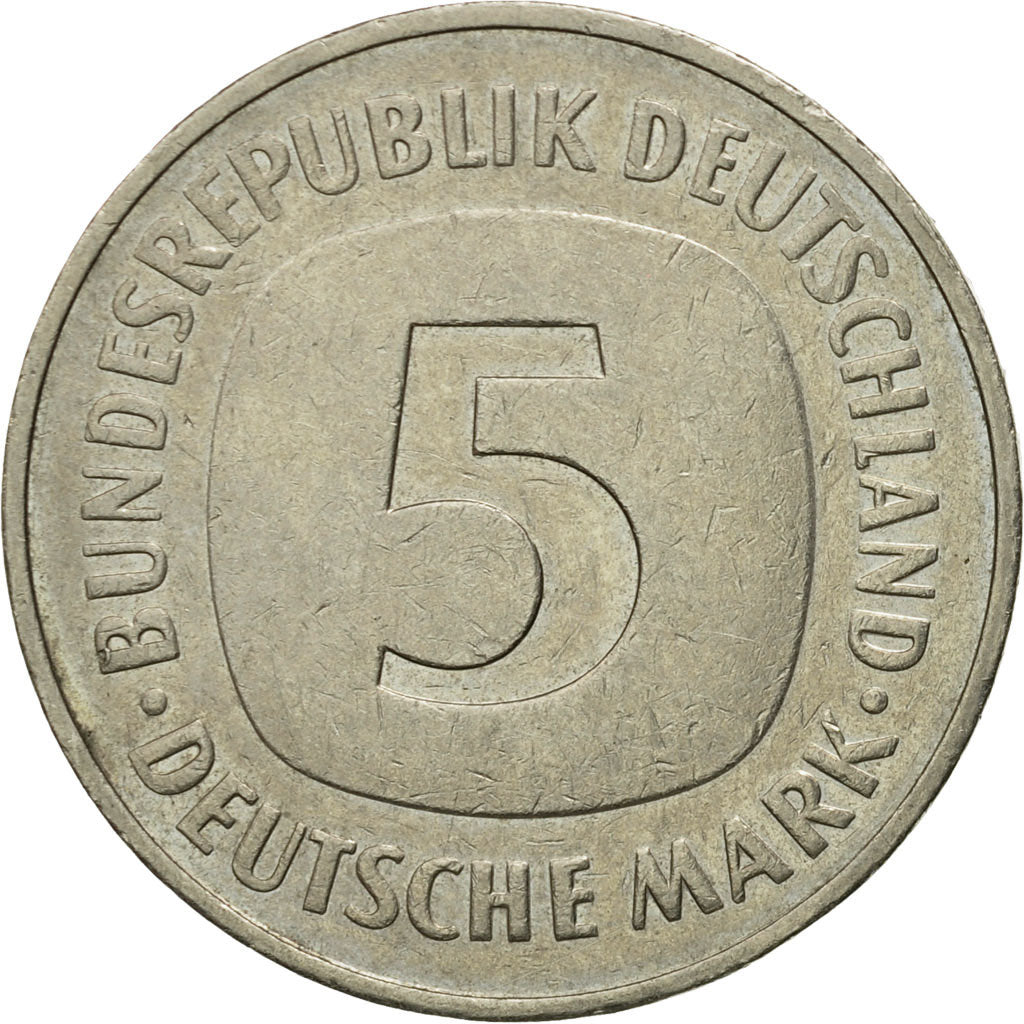 République fédérale allemande, 5 Mark, 1983, Hamburg, TTB, Copper-Nickel Clad
