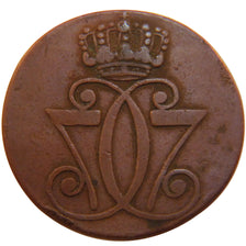 Danimarca, 1 Skilling, 1771, BB, Rame, KM:616