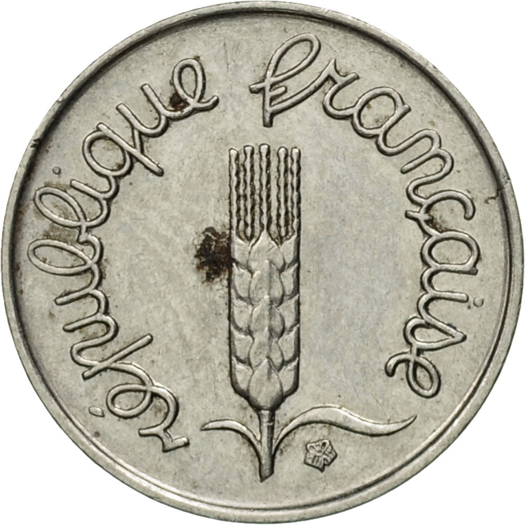 Francia, Épi, Centime, 1966, Paris, BC+, Acero inoxidable, KM:928