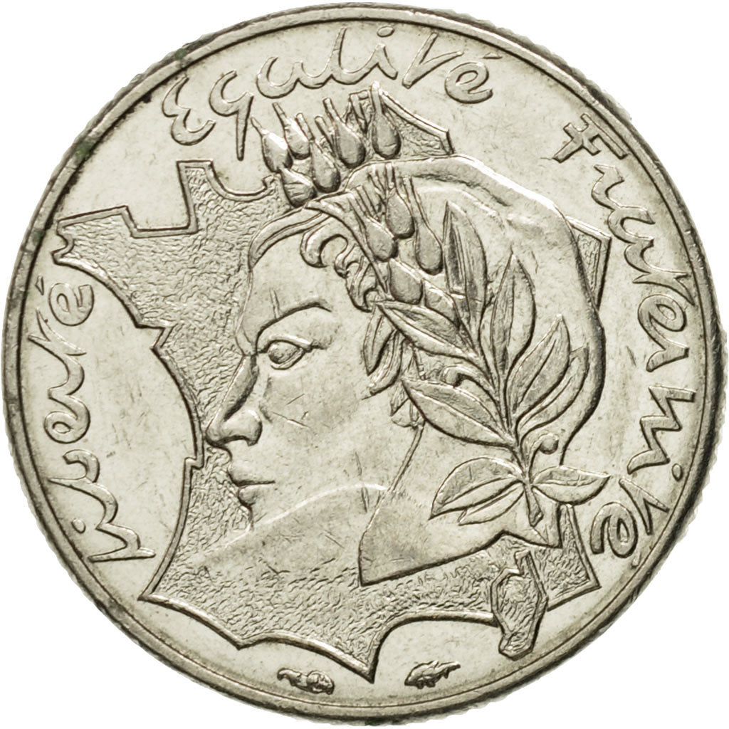 France, Jimenez, 10 Francs, 1986, Paris, EF(40-45), Nickel, KM:959
