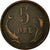Monnaie, Danemark, Christian IX, 5 Öre, 1891, TTB, Bronze, KM:794.1