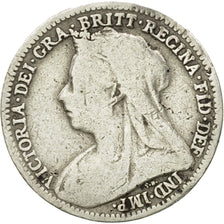Great Britain, Victoria, 3 Pence, 1900, EF(40-45), Silver, KM:777
