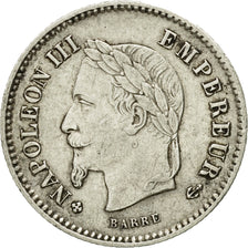 France, Napoleon III, Napoléon III, 20 Centimes, 1867, Strasbourg, VF(30-35)