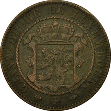 Luxembourg, William III, 10 Centimes, 1860, Paris, VG(8-10), Bronze, KM:23.2
